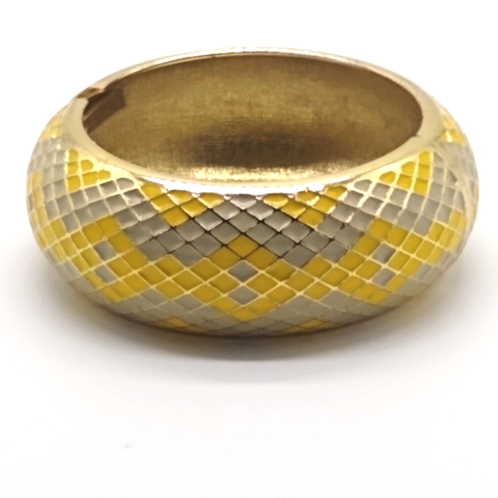 Designer vintage enamel bracelet